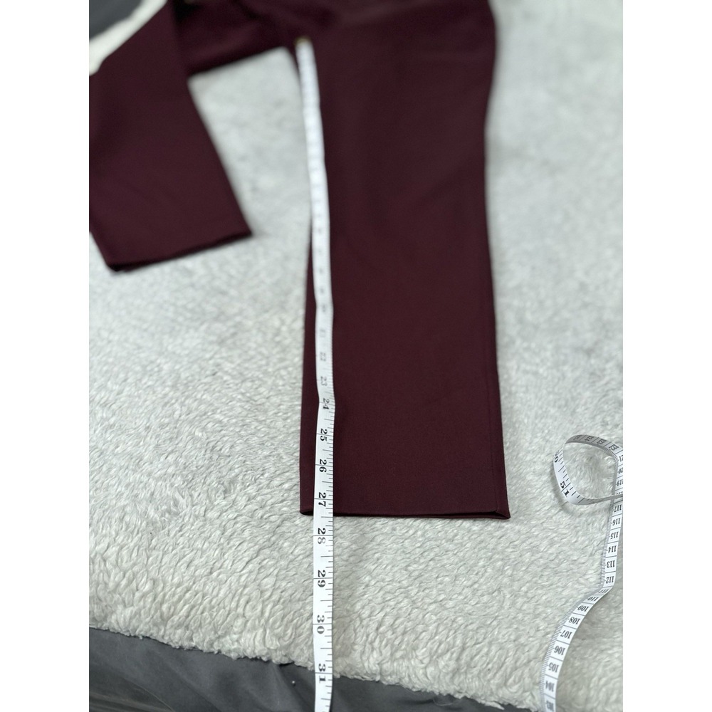 New Old Navy High Rise Pixie Skinny Burgundy Chino Pants Size 10 Petite 10P S - Picture 3 of 8
